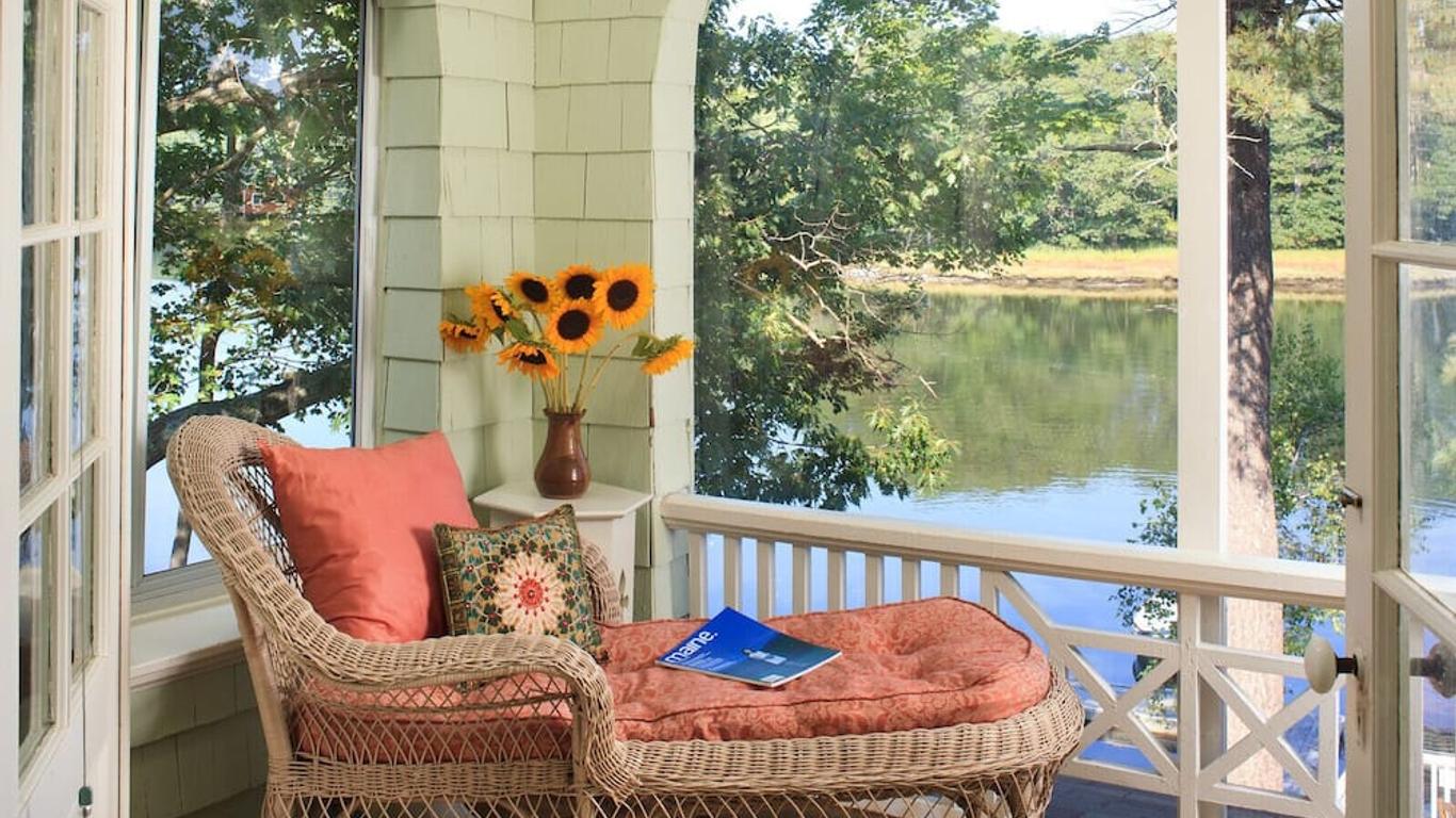 Shingle Style Cottage on the Kennebunk river, overlooking Kennebunkport.